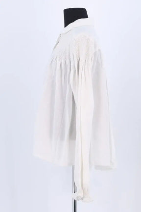Blouse Laurence Bras Blanc en Coton