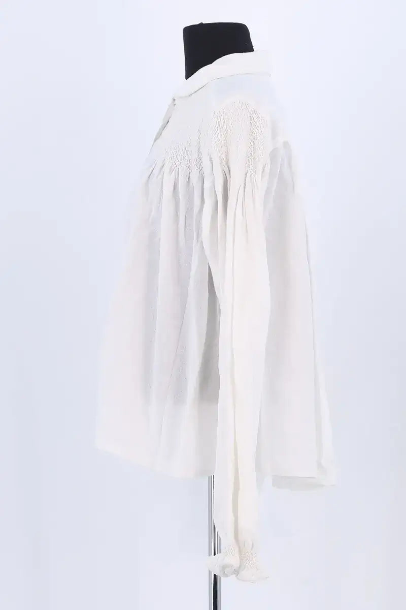 Blouse Laurence Bras Blanc en Coton