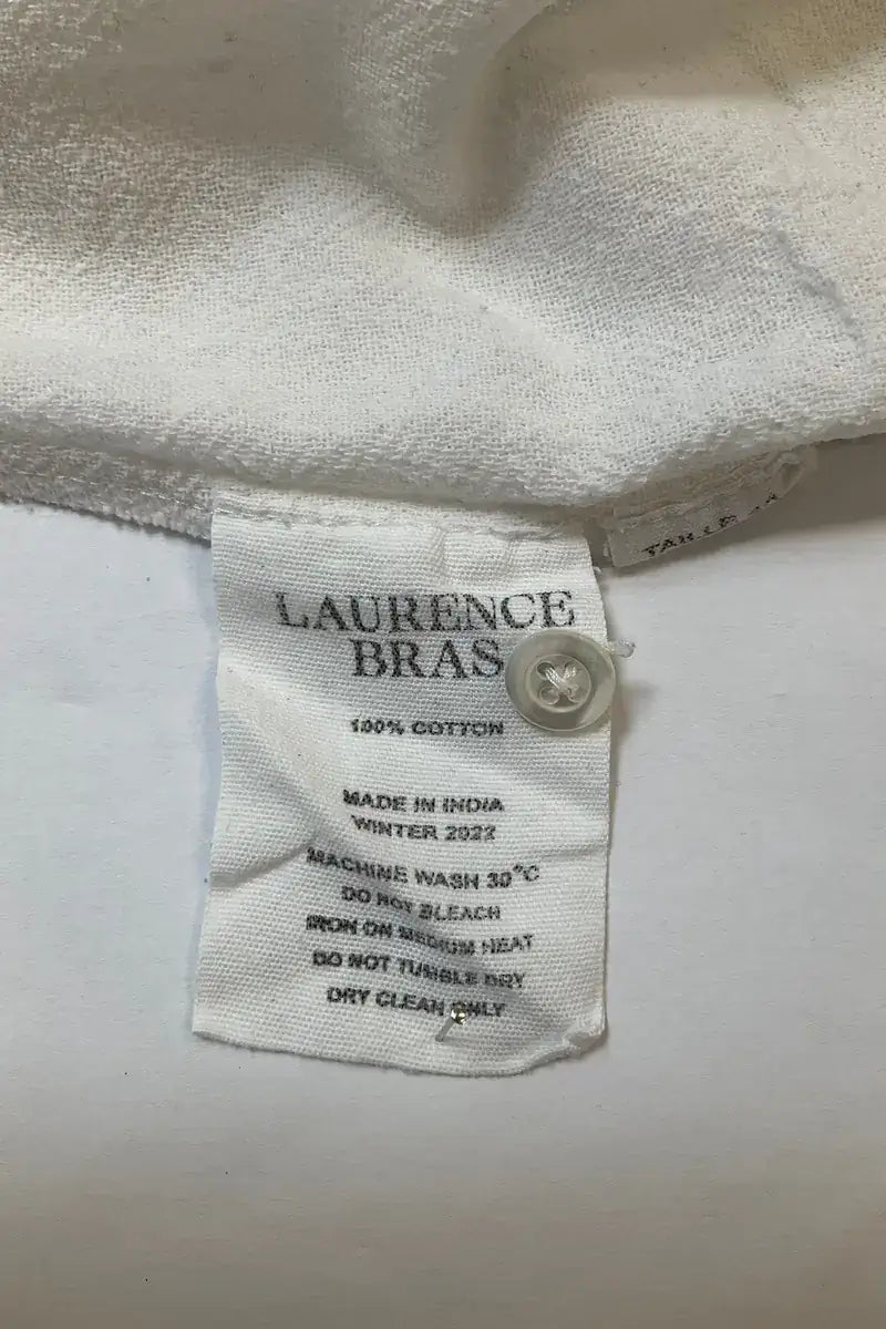 Blouse Laurence Bras Blanc en Coton