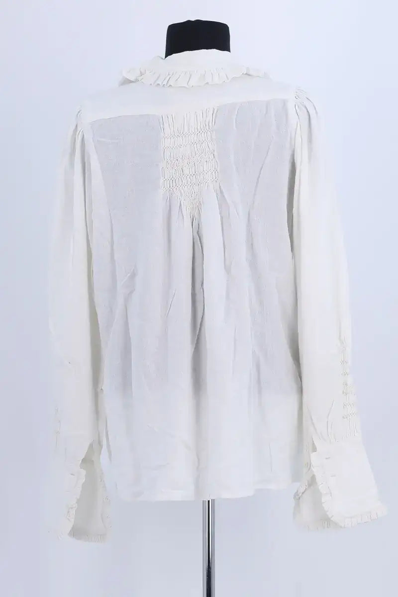 Blouse Laurence Bras Blanc en Coton