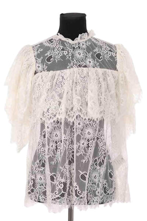 Blouse Laurence Bras Blanc en Synthétique, taille M - Seconde Main