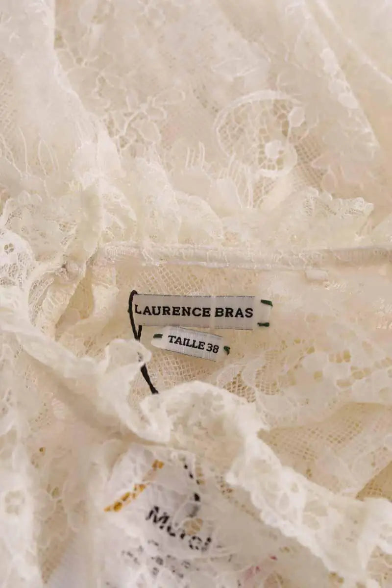 Blouse Laurence Bras Blanc en Synthétique