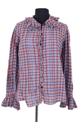 Blouse Laurence Bras Bleu en Coton, taille M - Seconde Main
