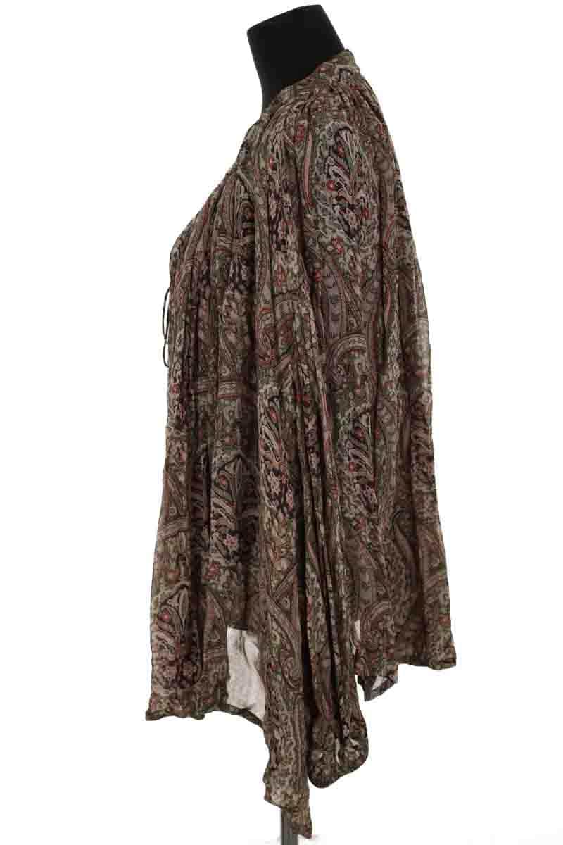 Blouse Laurence Bras Kaki en Viscose