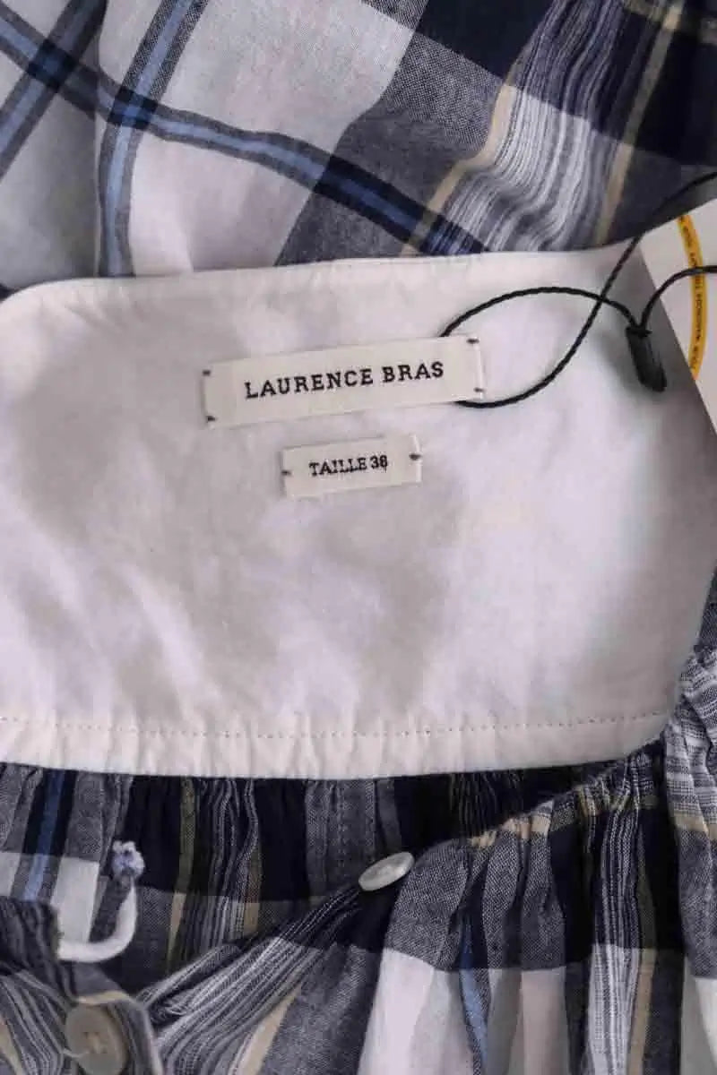 Blouse Laurence Bras Marine en Coton