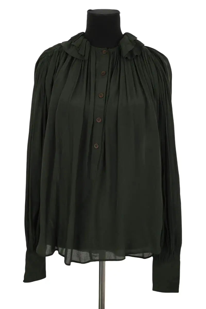 Blouse Laurence Bras Vert en Viscose, taille XS - Seconde Main