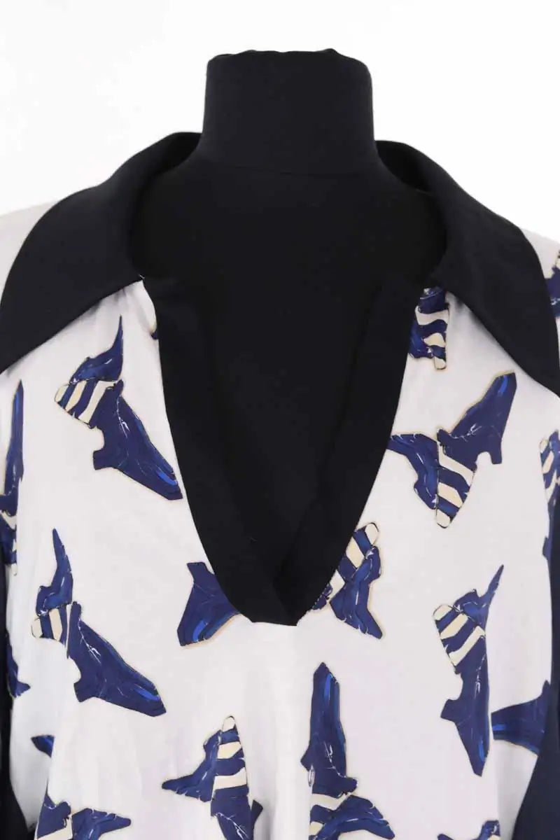 Blouse Louis Vuitton Blanc en Synthétique