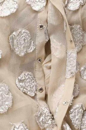 Blouse Louis Vuitton Ecru en Fourrure