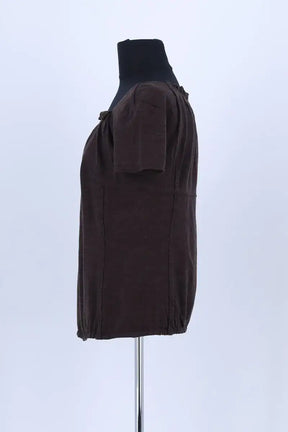 Blouse Louis Vuitton Marron en Soie