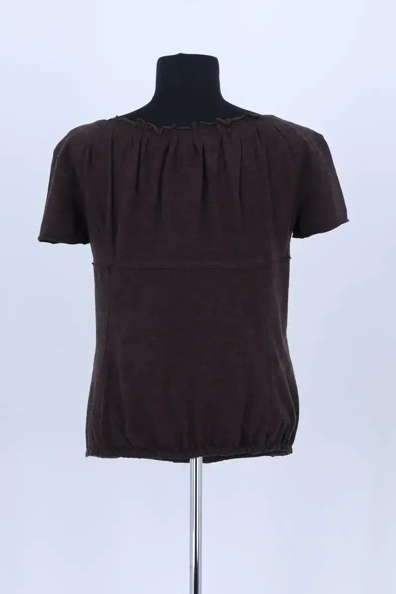 Blouse Louis Vuitton Marron en Soie