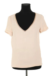 Blouse Maje Beige en Polyester, taille S - Seconde Main