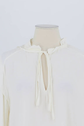 Blouse Maje Blanc en Coton