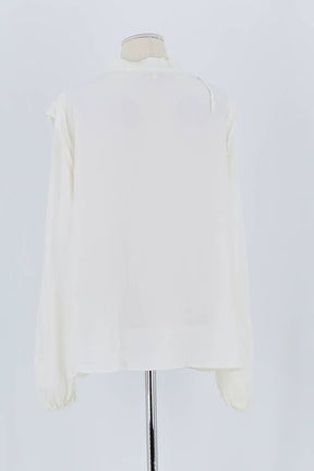 Blouse Maje Blanc en Coton