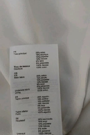 Blouse Maje Blanc en Coton