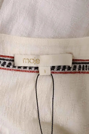 Blouse Maje Blanc en Coton