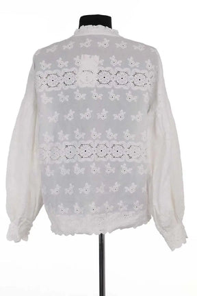 Blouse Maje Blanc en Coton