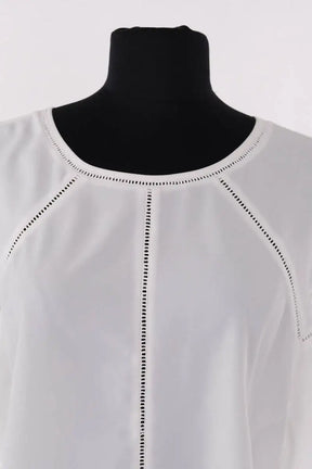 Blouse Maje Blanc en Synthétique