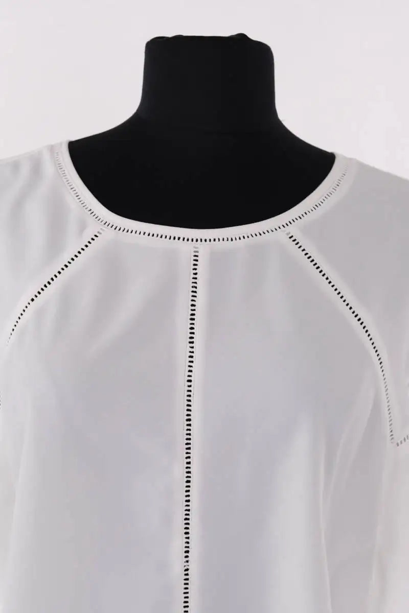 Blouse Maje Blanc en Synthétique