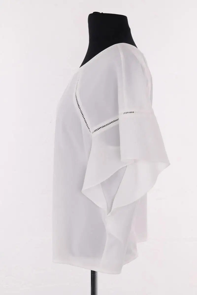 Blouse Maje Blanc en Synthétique
