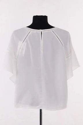 Blouse Maje Blanc en Synthétique