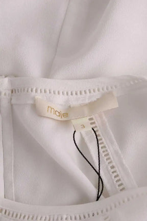 Blouse Maje Blanc en Synthétique