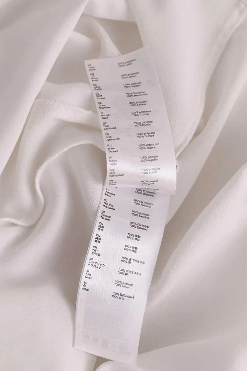 Blouse Maje Blanc en Synthétique