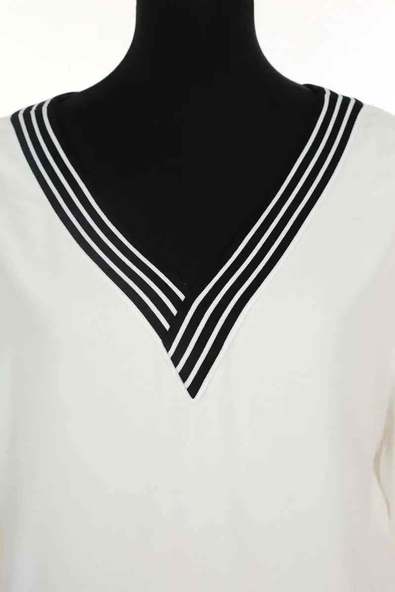 Blouse Maje Blanc en Viscose