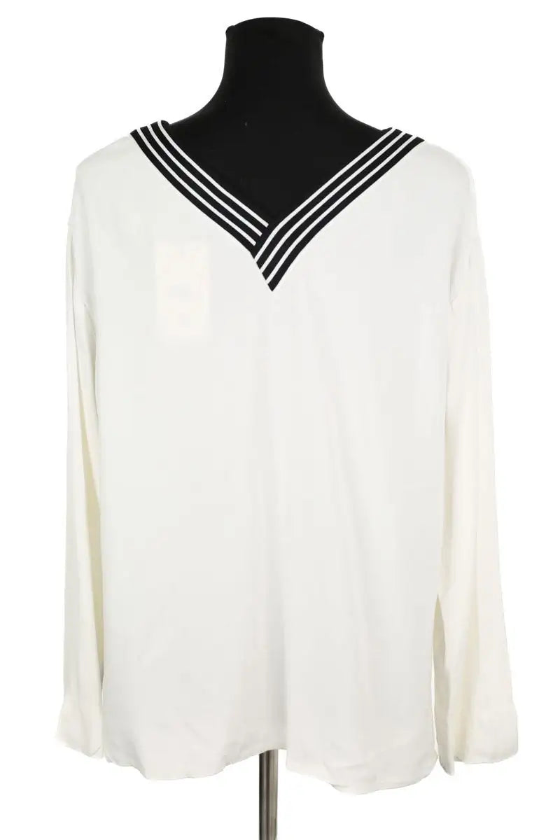 Blouse Maje Blanc en Viscose