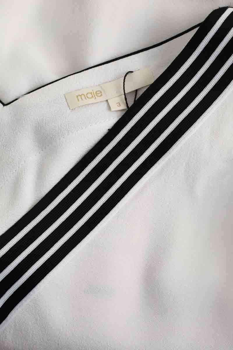 Blouse Maje Blanc en Viscose