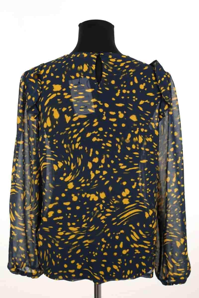 Blouse Maje Bleu en Polyester