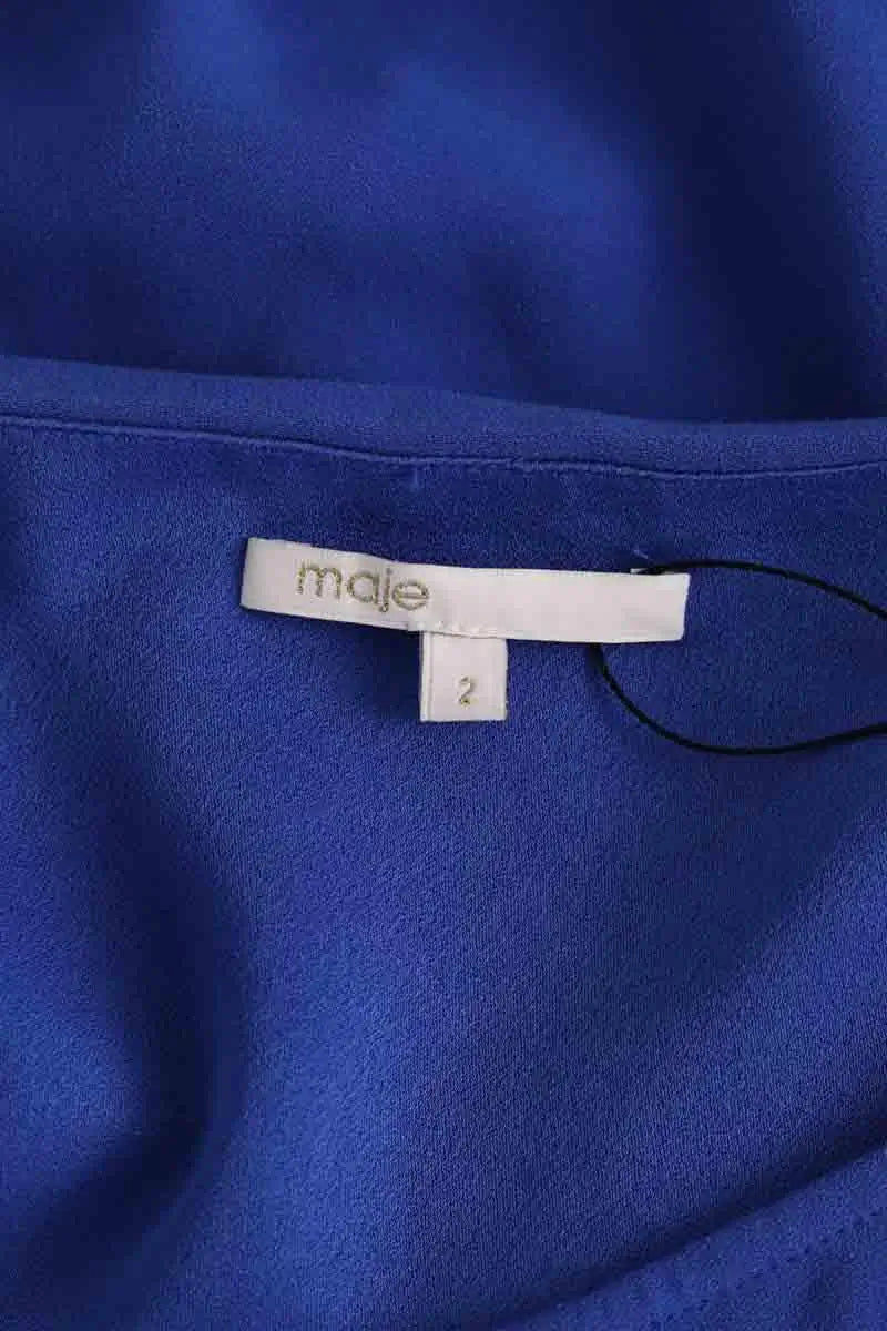 Blouse Maje Bleu en Synthétique