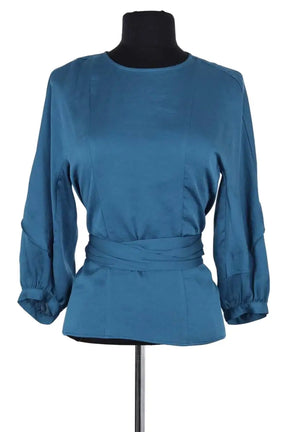 Blouse Maje Bleu en Synthétique, taille S - Seconde Main