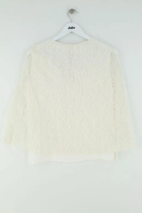 Blouse Maje Ecru en Synthétique
