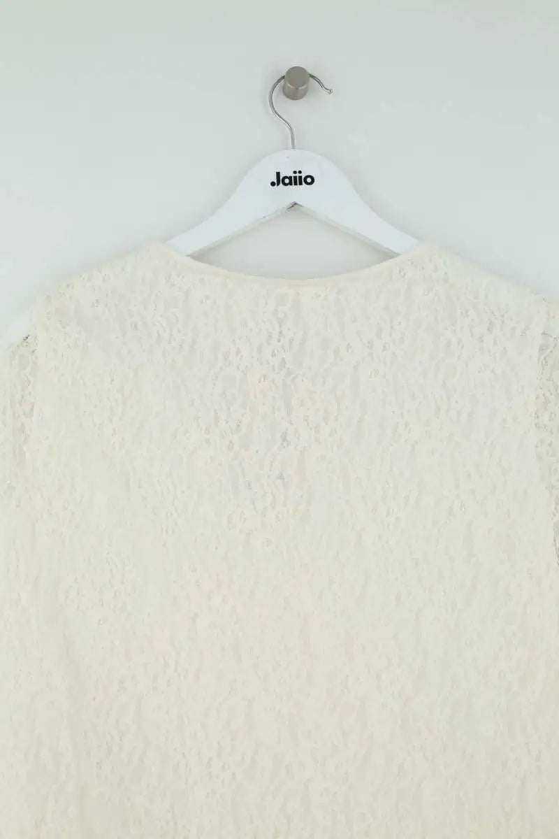 Blouse Maje Ecru en Synthétique