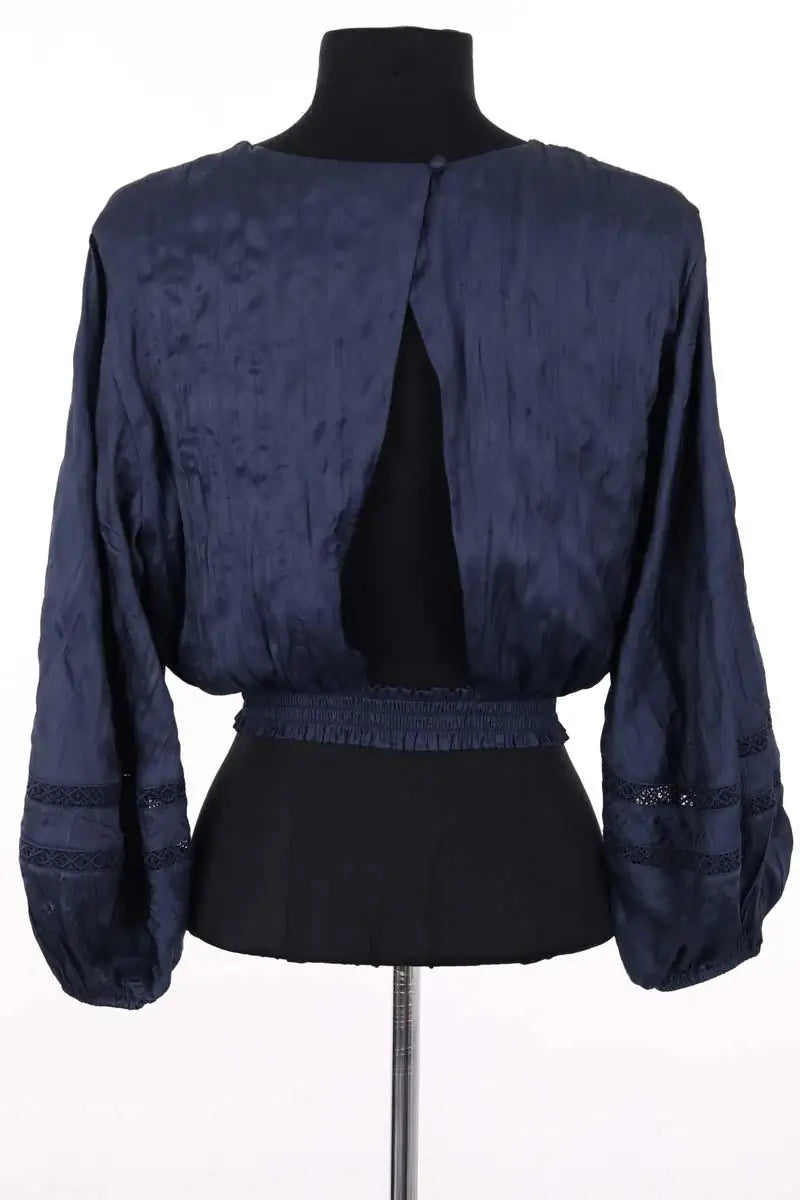Blouse Maje Marine en Synthétique