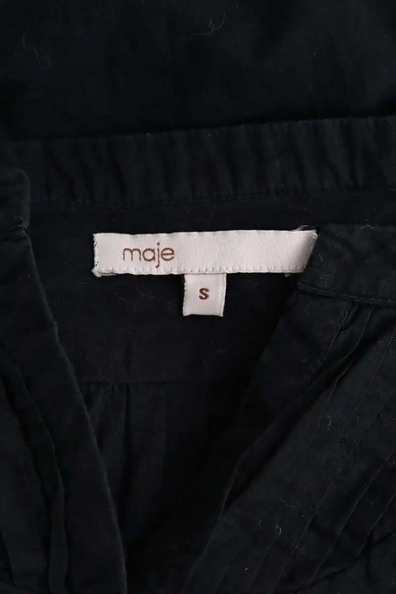 Blouse Maje Noir en Coton