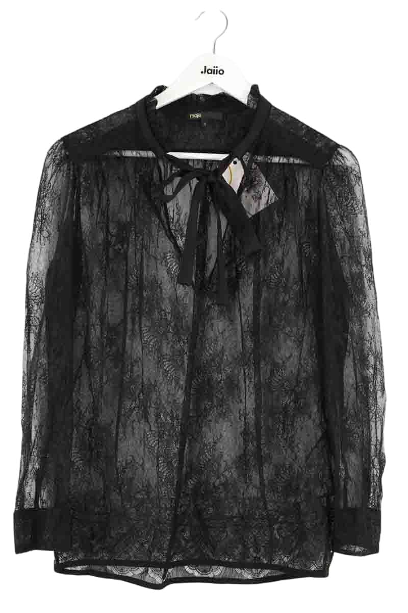 Blouse Maje Noir en Synthétique, taille M - Seconde Main