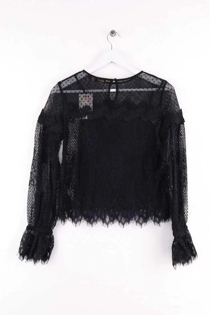 Blouse Maje Noir en Synthétique