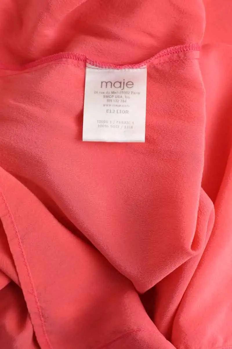Blouse Maje Rose en Soie