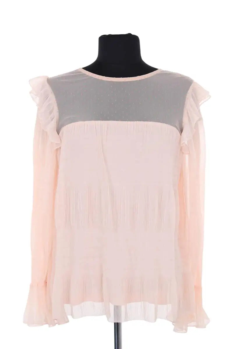 Blouse Maje Rose en Synthétique, taille M - Seconde Main