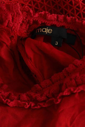 Blouse Maje Rouge en Synthétique