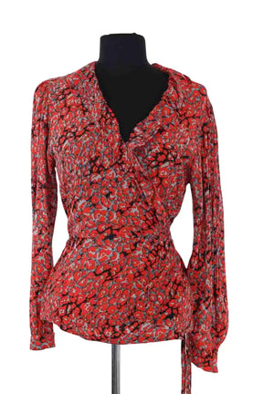Blouse Maje Rouge en Viscose, taille S - Seconde Main