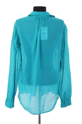 Blouse Maje Turquoise en Coton