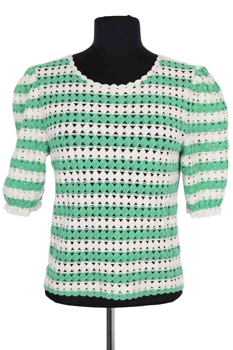 Blouse Maje Vert en Coton, taille S - Seconde Main