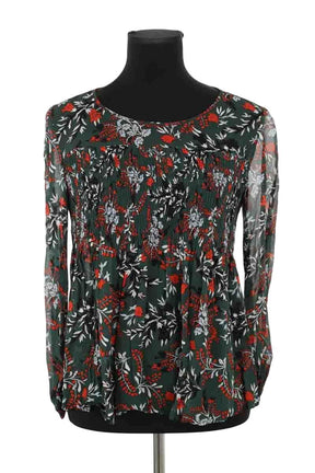 Blouse Maje Vert en Viscose, taille M - Seconde Main
