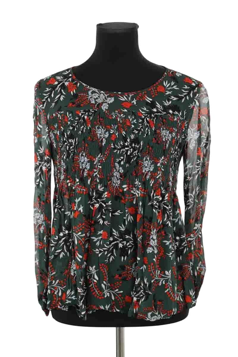 Blouse Maje Vert en Viscose, taille M - Seconde Main