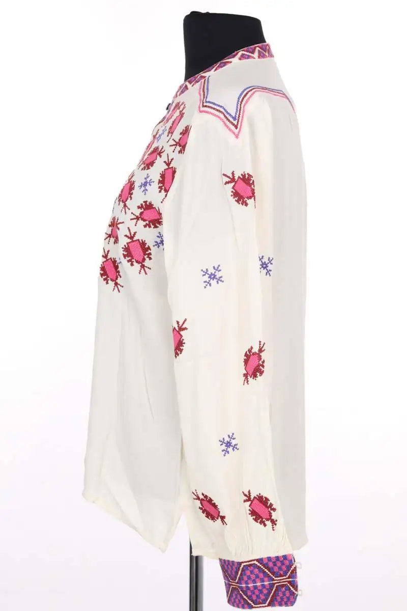 Blouse MAKSU Ecru en Viscose