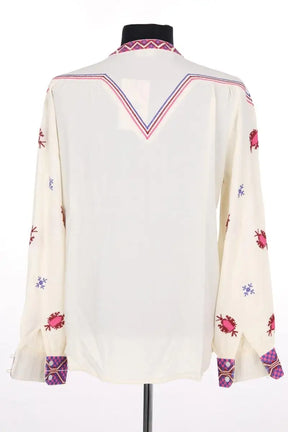 Blouse MAKSU Ecru en Viscose