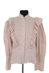 Blouse Maria de la Orden Beige en Coton, taille M - Seconde Main