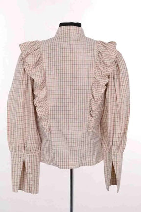 Blouse Maria de la Orden Beige en Coton